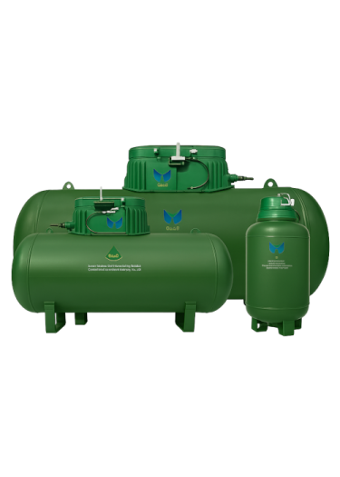 صورة خزان غاز فيبرجلاس أفقى سعة 4000 لتر تحت الارض المهيدب الوطني