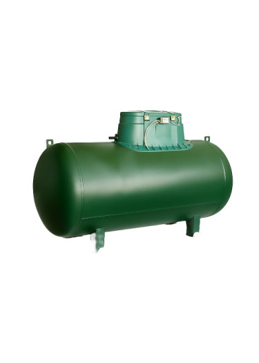 صورة خزان غاز فيبرجلاس أفقى سعة 450 لتر فوق الأرض المهيدب الوطني