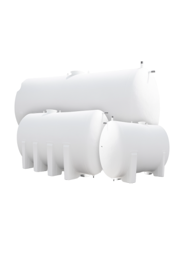 صورة خزان مياه سعة 8000 لتر المهيدب الوطني فيبر جلاس أفقي