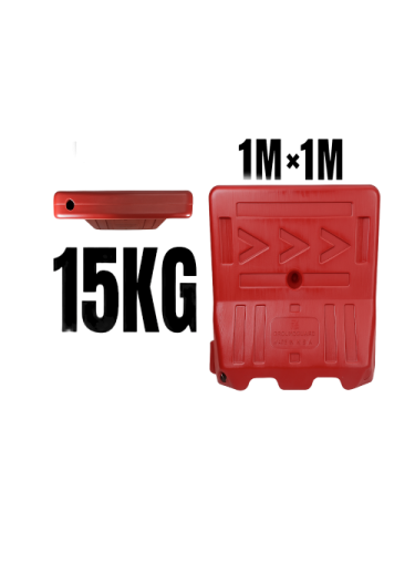 image of Plastic Traffic Barrier Size 1X1 Meter Weight 15 Kg