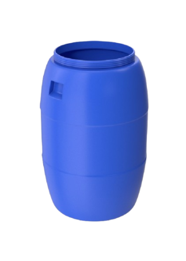 صورة برميل بلاستيكي ازرق مفتوح سعة 220 لتر بولي ايثيلين