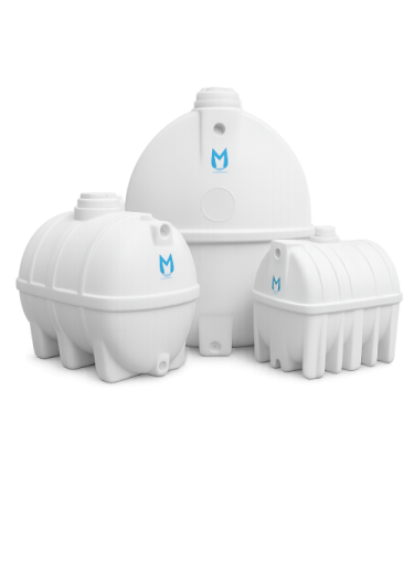 صورة خزان مياه سعة 10000 لتر المهيدب الوطني بولي ايثيلين أفقي