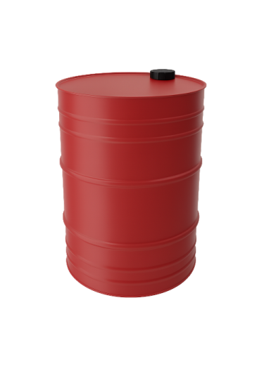 صورة برميل حديد احمر مفتوح سعة 208 لتر سماكه 0.9 مم