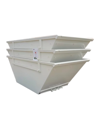 صورة حاوية نفايات معدنية مجلفنة سعة 660 لتر